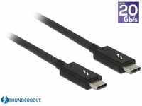 DeLock USB-Kabel Thunderbolt 3, USB 3.1, 1,0 m, Anschlusskabel, USB-C / USB-C