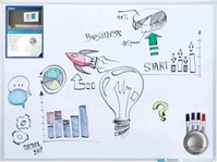 Franken Whiteboard SC3208 X-tra!Line, 75 x 100 cm, emailliert, mit Aluminiumrahmen