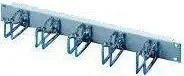 Rittal Rangierpanel DK 7257.200, Metall grau, 19 Zoll (483 mm), mit 5