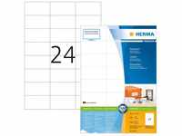 Herma Premium 4615 Etiketten weiß 70x37 permanent, 4800 Stück