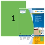 Herma Universaletiketten 4404 Special, gr&uuml;n, 210 x 297mm, 100 Blatt, 100 St&uuml;ck