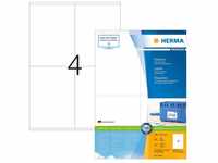 Herma Universaletiketten 4454 Premium, weiß, 105 x 144mm, 100 Blatt, 400 Stück