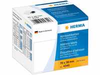 Herma Etiketten auf Rolle 4340 weiß 70 x 38mm, 250 Stück