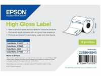 Epson Etiketten High Gloss Label S045540, 102mm x 76mm, 415 Einzel-Etiketten Papier