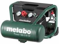 Metabo Kompressor Power 180-5 W OF, 230V, 8 bar, ölfrei, 5L Kesselinhalt