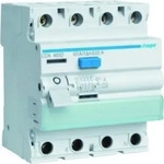 Hager FI-Schutzschalter CDA463D, 30 mA, Typ A, 63 A, 230 V / 400 V AC, 6 kA