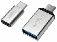 LogiLink USB-Adapter AU0040 für USB-C Anschluss, USB-C Stecker / USB-A + Micro-USB