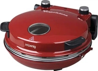 H.Koenig Pizzaofen NAPL350, 1200 Watt, mit Keramik-Steinplatte, rot, &Oslash; 32 cm