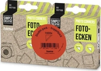 Hama Fotoecken 7108, Doppelpack, selbstklebend, transparent, 1000 St&uuml;ck