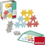 Goula Motorikspielzeug 55243, Kaninchen, Stapelspiel aus Holz, ab 2 Jahre