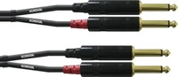 Cordial Audiokabel CFU 0,3 PP, 10584, 0,3m, 2x 6,3mm Klinke / 2x 6,3mm Klinke,