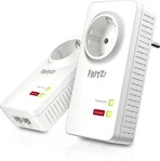 AVM Powerline FRITZ!Powerline 1220 Set, 2 Adapter, bis 1200 MBit/s, mit Steckdose