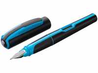 Pelikan Füller Style Neon Blau P57, Feder M, Links-und Rechtshänder, Kunststoff,