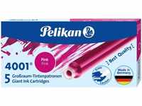 Pelikan Füllerpatronen 4001 GTP5, pink, Großraumpatronen, 5 Stück, Grundpreis: