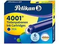 Pelikan Füllerpatronen 4001 TP6, königsblau, 6 Stück, Grundpreis: &euro; 0,09 /