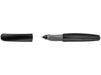 Pelikan Tintenroller Twist Black 946962, Gehäuse schwarz, 0,3mm, Schreibfarbe blau