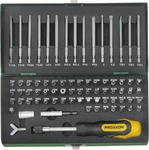 Proxxon Bitset Sicherheits- & Spezialbitsatz 23107, 75-teilig, Schlitz, Kreuz, Torx,