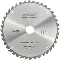 Metabo Kreiss&auml;geblatt Precision Cut Wood Classic, 216 x 30mm, 30 Z&auml;hne, f&uuml;r...