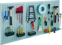K&uuml;pper Werkzeugwand 70108, 3-teilig, grau, aus Metall, mit Werkzeughaltern, Euro- &