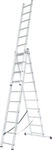 Krause Mehrzweckleiter CORDA, 033406, 3-teilig, Treppenleiter, mit 3 x 10 Sprossen