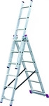 Krause Mehrzweckleiter CORDA, 033369, 3-teilig, Treppenleiter, mit 3 x 6 Sprossen