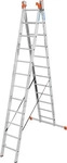 Krause Mehrzweckleiter Monto Tribilo, 129703, 3-teilig, mit 3 x 12 Sprossen