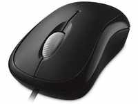 Microsoft Maus Basic Optical Mouse, 3 Tasten, 800 dpi, schwarz