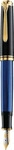 Pelikan F&uuml;ller Souver&auml;n M400, Feder M, schwarz/blau, 14-Karat...
