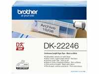 Brother-Etiketten DK-22246, weiß, 103mm x 30,48m, Endlos-Etiketten Papier,