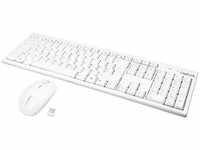 LogiLink Tastatur Wireless Combo ID0104W, mit Funkmaus, USB, weiß