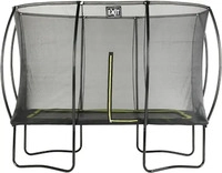 EXIT-Toys Trampolin Silhouette, outdoor, 214 x 305cm, schwarz/neongr&uuml;n, mit...