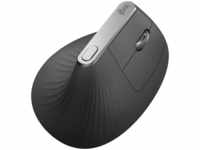 Logitech Maus MX Vertical Wireless Mouse anthrazit, 6 Tasten, 4000 dpi, vertikal, bis