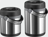 Emsa Thermobeh&auml;lter Mobility 509244, Edelstahl, h&auml;lt 6 h warm, silber,