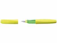 Pelikan Füller Twist Neon Gelb P457, Feder M, für Links- und Rechtshänder, aus
