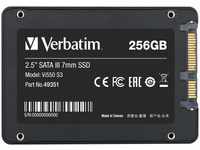 Verbatim Festplatte Vi550 S3, 49351, 2,5 Zoll, intern, SATA III, 256GB SSD