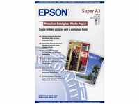 Epson Fotopapier S041334 Glossy, A3, 20 Blatt, für Inkjet, 251 g/m², halbglänzend