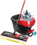 Vileda Bodenwischer UltraMax XL Turbo Set, 161037, Flachwischer 42cm, Wischbezug,