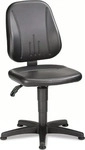 bimos Arbeitsstuhl Unitec 1, schwarz, mit Bodengleitern, Kunstleder, bis 120 kg