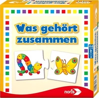 Noris Lernspiel 608985662, Was geh&ouml;rt zusammen, ab 3 Jahre, 1-4 Spieler