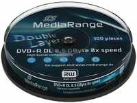 MediaRange DVD 8,5GB, Double Layer, DVD+R, 8-fach, gespindelt, 10 Stück, Grundpreis: