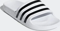 adidas Badelatschen Aqua adilette, wei&szlig;, rutschfeste EVA-Sohle, Gr&ouml;&szlig;e 40 2/3