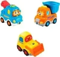vtech 242174 Tut Tut Baby Flitzer Baustellenfahrzeuge mit 3 Fahrzeugen, Licht und