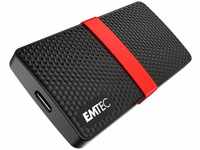 Emtec Festplatte X200 Portable SSD Power Plus, 1,8 Zoll, extern, USB 3.0, schwarz,