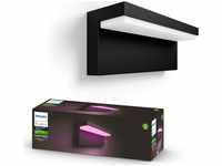 Philips Wandleuchte Hue Nyro außen, LED, smart, RGBW, dimmbar, schwarz
