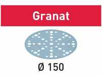Festool Schleifpapier Granat STF D150/48 P150, GR100, Körnung 150, 150mmØ, 100