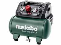 Metabo Kompressor Basic 160-6 W OF, 230V, 8 bar, ölfrei, 6L Kesselinhalt
