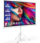 ESMART Beamer-Leinwand Professional MISATI Stativ, 110 Zoll, 244 x 137 cm, Format