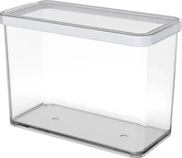 Rotho Vorratsdose Loft rechteckig, aus Kunststoff, 2,1 Liter, transparent, luftdicht
