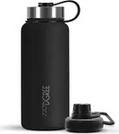 720DGREE Trinkflasche noLimit Onyx Black, 0,95 Liter, Edelstahl, schwarz, inkl.