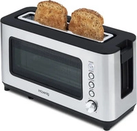 H.Koenig Toaster VIEW7, mit 6 R&ouml;ststufen & Auftaufunktion, 1200 W, Edelstahl,